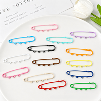 Broche Épingle de Sûreté Métallique Colorée, Connecteur Breloque DIY, Porte-clés, Accessoires de Décoration pour Vêtements et Sacs, Vente en Gros