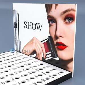 RECHI Tùy Chỉnh Truy Cập Acrylic Trang Điểm Bán Lẻ POS Hiển Thị Giá Đứng Cho Mascara Kem Quảng Cáo L Shape POP Hiển Thị Cho Son Môi - Product Image 6