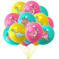 Globos de Fiesta de Cumpleaños de Dinosaurio Rosa, Pancarta, Adorno para Pastel, Decoraciones de Fiesta de Cumpleaños de Niña con Temática de Jurassic World Dino Roar, Decoraciones para Baby Shower