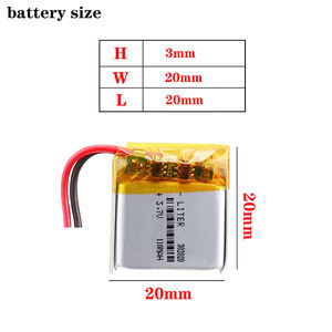 302020 <span class=keywords><strong>3</strong></span>.7v 110mah küçük kapasiteli şarj edilebilir lityum pil ı ı ı ı ı ı ı ı ı ı ı ı ı ı ı ı ı ı ı ı li-po pil - Product Image 2