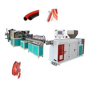 PVC Garden Fire Hose Reel Fiber Soft Gas Hose Pipe Hose Extruder Making Machine