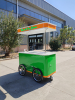 Mini camion de nourriture, chariot à glaces, chariot à glace pilée, chariot de vente de nourriture mobile, remorque de cuisine, kiosque