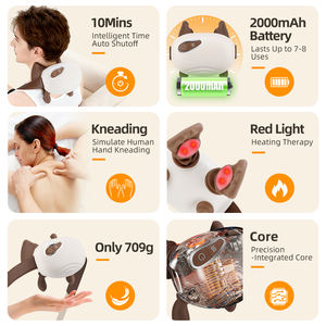 Masseur Shiatsu sans fil chauffant pour le cou, les épaules, le dos, la taille, les jambes et les mollets, livraison rapide, en stock - Product Image 5