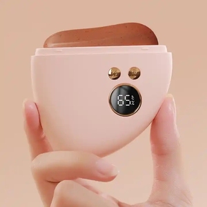 Outil de soins de la peau mignon pierre Bian chauffage Facial grattage Gua Sha produits de massage - Product Image 1