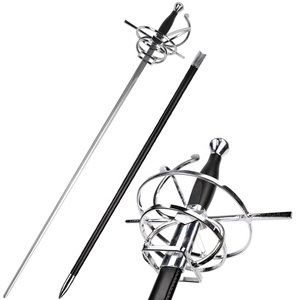 ดาบฟันเลื่อยยุคกลางยุคเรอเนซองส์แบบ MS Medieval Renaissance Era Swept Hilt Rapier Fencing Sword - Product Image 1