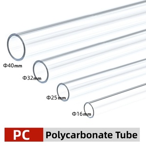 Tubo <span class=keywords><strong>Trasparente</strong></span> in <span class=keywords><strong>Policarbonato</strong></span> PC, Cilindro Estruso Cavo Personalizzato, Diametro 3mm-100mm, Lunghezza 1 Metro, Spessore Variabile - Product Image 4