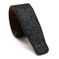 Ceintures de guitare en cuir PU vert noir de haute qualité sangles de guitare électrique acoustique sangle de basse