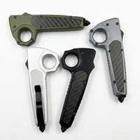 Cuchillo de Camping de Alta Calidad Micro Tech Edición Aluminio, Herramienta EDC de Bolsillo, Acero Inoxidable, Mango de Aluminio OEM