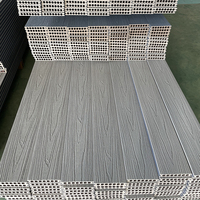 Vente chaude de terrasse en WPC de Chine, extérieur, ignifuge, surface lisse, bois composite plastique, co-extrusion moderne pour jardin extérieur