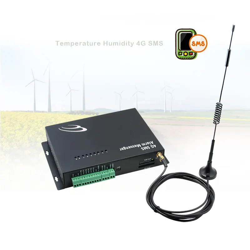 lora gsm control temperature transmitter 4G data logger for level gsm sms alarm