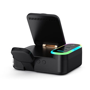 Chargeur sans fil multifonctionnel <span class=keywords><strong>8</strong></span>-en-1 pliable pour bureau avec aspiration magnétique, câble rétractable intégré et affichage numérique - Product Image 5