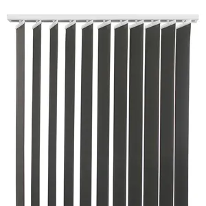 Blackout Vertical Window Blinds Thermal Insulated Vertical Blinds 89mm Stripe Blackout Fabric For Home Decoration