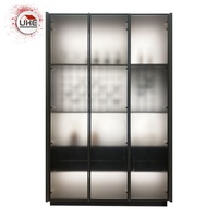 Nouveaux Profils de Portes en Verre avec Cadre en Aluminium avec Personnalisation de la Poignée Armoire de Cuisine pour Fenêtres et Portes