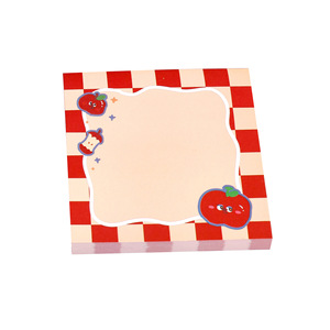 Cute Apple Shaped <b>Sticky</b> <b>Notes</b>, High-value Self-adhesive Memo Pads, Cartoon Reusable Notepads for Student Message and Daily <b>Note</b> - Product Image 5