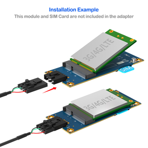 มินิ PCI-E ไปยัง USB 2.0อะแดปเตอร์มาตรฐานซิมสล็อต9Pin สาย USB โมดูลโมเด็ม3G/4G /lte อุตสาหกรรมเดสก์ท็อปใช้สีฟ้า FR4สต็อก PCB - Product Image 5