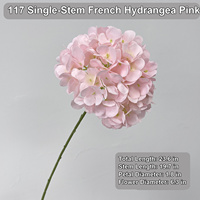 Fleurs artificielles en soie de qualité supérieure HGA Supplier, hydrangeas pour arche de mariage, toile de fond et décoration d'événements hôteliers