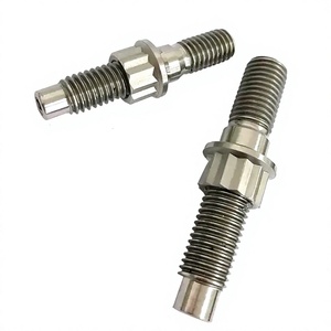 Kit de boulons de collecteur d'échappement en titane M8x45 GR5 à tête plate, filetage UNC, ensemble de fixations automobiles - Product Image 3