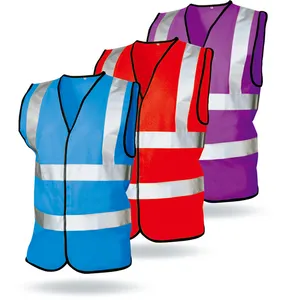 Lx640 bán buôn Hi VIS Vest bảo vệ cao phản chiếu an toàn phản chiếu vest với túi