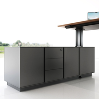Bureau de direction moderne de luxe, électrique, réglable en hauteur, convertible, prix abordable, plateau en bois, mobilier informatique