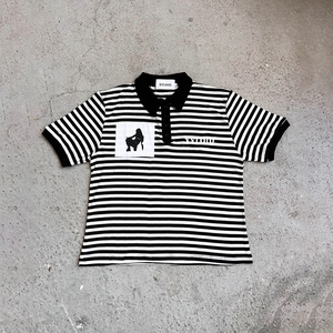 Vêtements d'été personnalisés pour hommes, chemises décontractées slim fit, 210g, 100% coton, rayées, manches courtes, boutons, design rayé, polo - Product Image 6