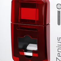 Imprimante de cartes d'identité PVC recto simple Evolis Zenius avec interface USB pour cartes de membre, cartes d'employé, badges NFC et cartes plastiques
