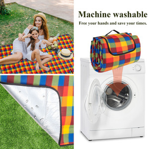 Precio más barato de fábrica personalizado plegable <span class=keywords><strong>200x200</strong></span> alfombra de Camping de lana grande <span class=keywords><strong>manta</strong></span> de <span class=keywords><strong>Picnic</strong></span> de lana Polar <span class=keywords><strong>impermeable</strong></span> - Product Image 4