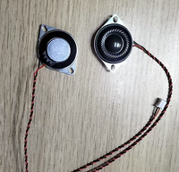 Haut-parleur dynamique de 28 mm, 8 ohms, 2 W, avec trous de fixation et faisceau de câbles, haut-parleur audio conforme RoHS