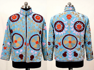 Fournisseur de vestes bohèmes en velours brodé à motifs floraux, fournisseur de vêtements ethniques, grossiste de vêtements de mode, fournisseur de vêtements de boutique - Product Image 5