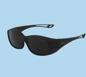 Curved Frame Shade Glasses with Polycarbonate Lens for Industrial Eye Protection and <b>Light</b> Radiation Safety - Product Image 6