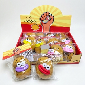 Juguete Squishy de Goma Suave de Simulación de Queso con Boca Grande, de Ascenso Lento, para Alivio del Estrés y Fidget - Product Image 6