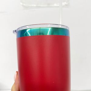 Christmas Underneath Vacuum Insulated Green Plated Red 20Oz Tumbler With Magnetic Lid - Product Image 4