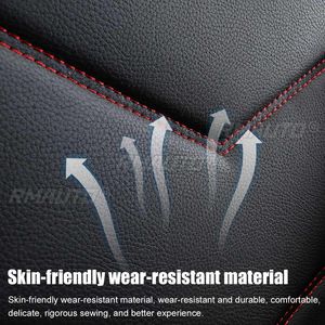 Juego de Fundas Universales para Asientos de Coche, 1 Pieza, Fundas Delanteras y Traseras de Cuero, Protector de Asientos, Alfombrilla para Silla de Coche, Accesorios para Coche, 4 Estaciones - Product Image 4