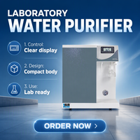 Machine à eau ultra pure de laboratoire pour l'analyse biochimique, la culture cellulaire, la détection TOC et la spectroscopie par absorption atomique