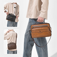 Sacs à bandoulière pour hommes WEIXIER, sacs à main multifonctions pour hommes, sacs messager en cuir PU de grande capacité, sacs d'affaires