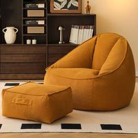 Housse de pouf pour chaise de lecture et de détente, type nid humain ou pour chien, sans rembourrage, pour salon et balcon