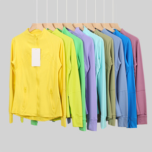 Veste de sport pour femme, respirante, légère, avec logo frontal, coupe ajustée, manches longues, grande taille, pour la course à pied et le yoga - Product Image 6