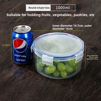 Verse Bewaardoos-Kleine Food-Grade Pp Milieuvriendelijke Vaatwasser Kluis Bpa Gratis Afdichting Lunchbox Voor Snacks Fruit Voedsel