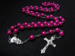 Il rosario di perle imitazione da 8mm rende la collana con perline a croce pendenti per la <span class=keywords><strong>preghiera</strong></span> cristiana del cattolicesimo della chiesa - Product Image 5