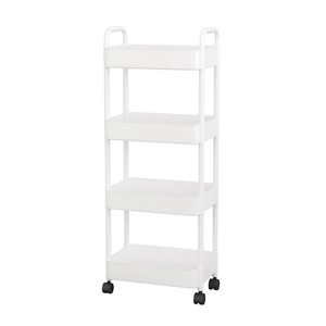 Movable <b>Storage</b> <b>Cart</b> 4 Layers With Wheels Durable Multipurpose Organizer For Home Office Kids Toy Bookshelf - Product Image 5