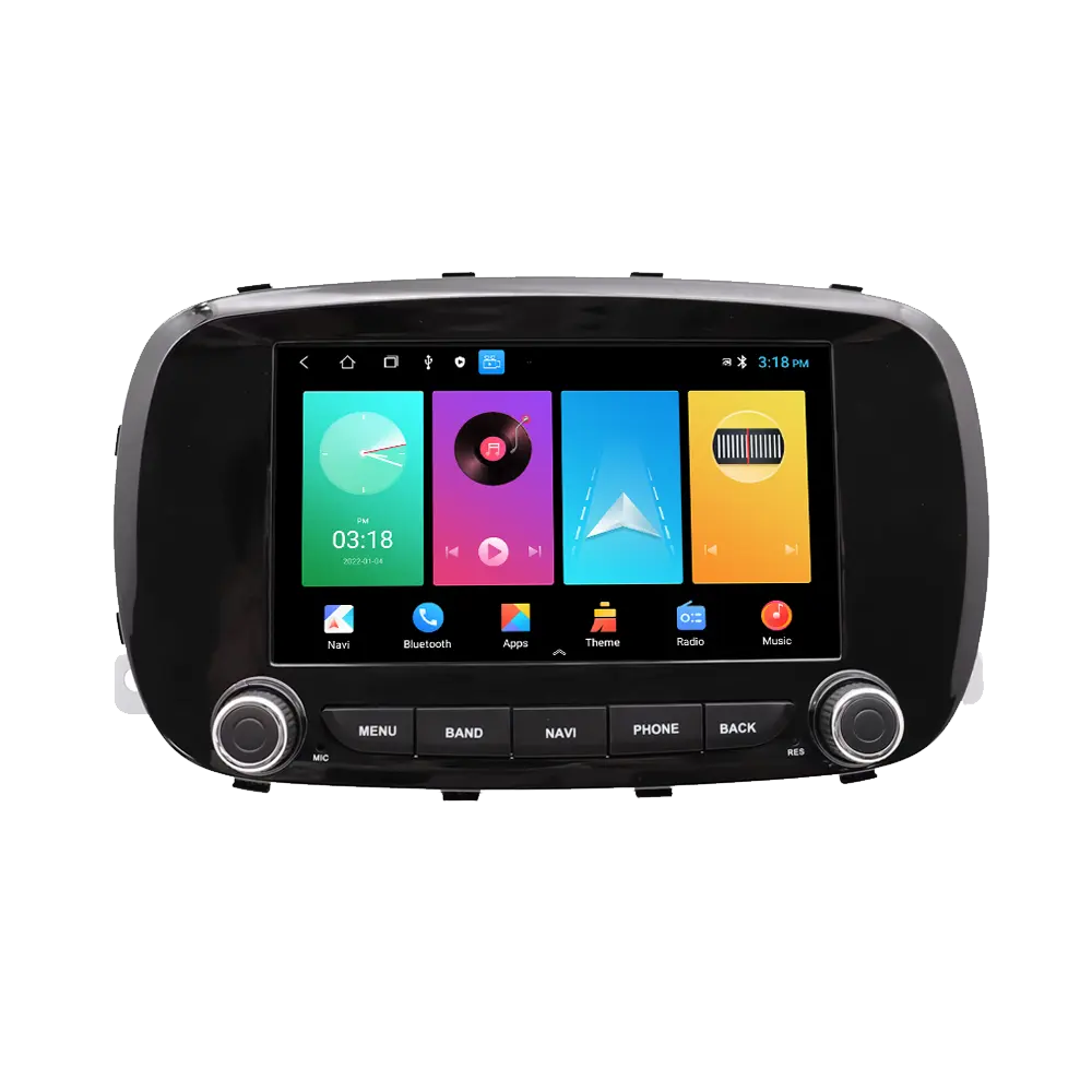 Android 13 Car Auto Stereo Unidade de Cabeça Carplay Navegação GPS 5G Multimídia Rádio Vídeo DVD Player Para Fiat 500X 2014-2020 DSP