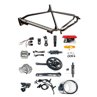 Cadre de vélo de montagne électrique à suspension complète pour vélo électrique, pièce adaptée 1000w 48v Bafang M400 M600 M620 M820 Mid Drive, 120mm