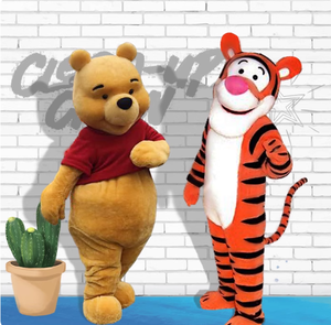 Per puoh Bear Jumping tigre Cosplay adulto bambola che cammina cartone animato copricapo e Costume per gli appassionati di Anime - Product Image 5