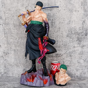 50CM Roronoa <span class=keywords><strong>Zoro</strong></span> dibujos animados PVC Anime <span class=keywords><strong>figura</strong></span> juguete recoger espada doble cabeza - Product Image 6