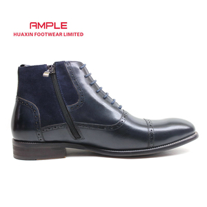 Bốt Da Thật Cho Nam, Bốt Cổ Ngắn Màu Nâu Trang Trọng Có Khóa Kéo <span class=keywords><strong>Chukka</strong></span> - Product Image 3