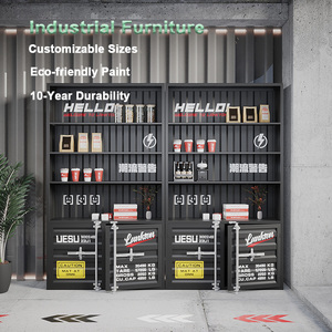 Meuble de Rangement Haut de Gamme Personnalisable en Métal Durable pour Atelier Industriel Présentoir Lego Casier à Vin pour Magasin Commercial Centre Commercial Salle de Sport - Product Image 1