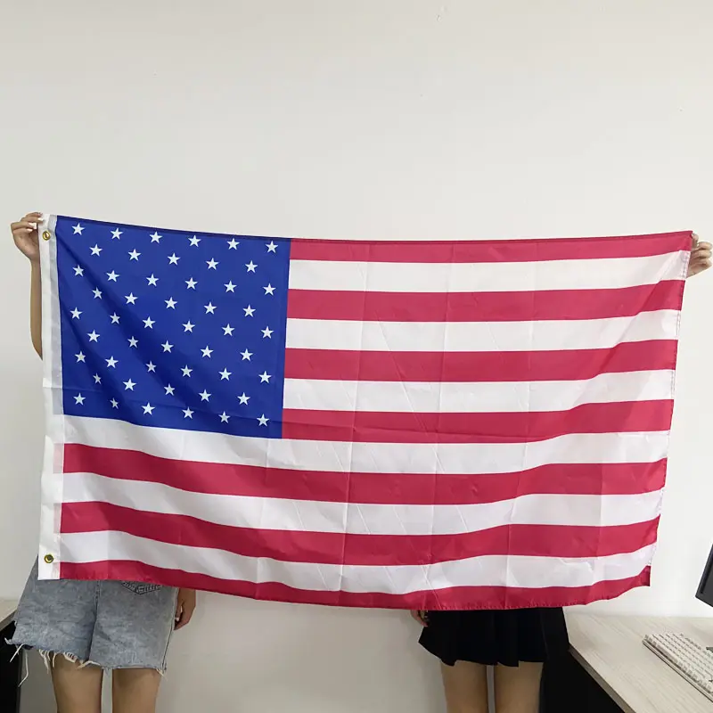 High quality cheap 3x5ft customizable size American flag national flag world flag