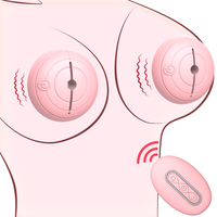 Frauen Brust vergnügen stimulieren Vorspiel necken Spielzeug Nippel klemmen Vibrierendes Massage gerät Fernbedienung Unsichtbare Kleidung Sexspielzeug