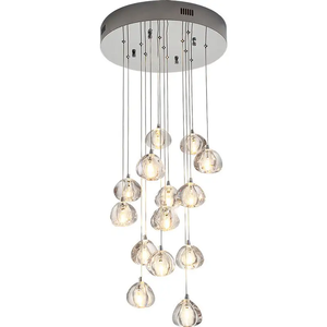 2024 nouveau <span class=keywords><strong>lustre</strong></span> en cristal moderne lumière LED <span class=keywords><strong>Transparent</strong></span> <span class=keywords><strong>verre</strong></span> bulle <span class=keywords><strong>boule</strong></span> abat-jour <span class=keywords><strong>lustre</strong></span> de plafond - Product Image 1