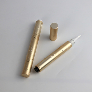 Customized Metal Cosmetic Packaging For <b>Face</b> Serum With Gold Stamping BX20L Transparent Liquid Form - Product Image 1