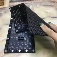 P2/P4 Внутренние полноцветные изогнутые LED-экраны 320x160 мм, гибкий модуль, видеостена, высокая яркость, анимация, для торговых центров самообслуживания